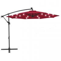 China Garden Outdoor Hanging Umbrella Solar Panels LED Lighted for sale