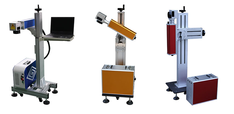 online flying fiber laser marking machine with belt