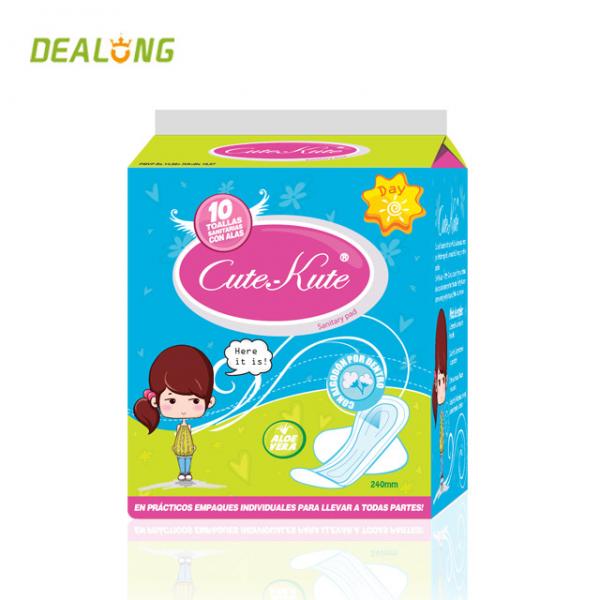 Quality Comfortable Women Sanitary Pads 270mm Lady Care Sanitary Napkin Printed for sale