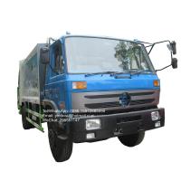 China Dongfeng 170hp 190hp rubbish compactor garbage container bin lifter waste compressor truck factory