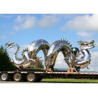 China Traditional Chinese Large Dragon Sculpture , Metal Dragon Garden Sculpture factory