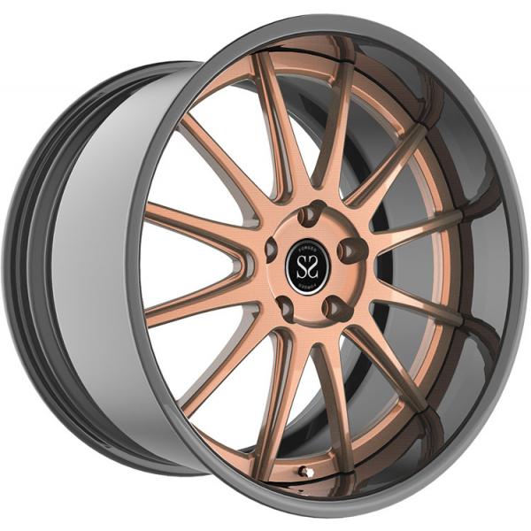 Quality forged 2 - piece sport rim work  car  wheels 5x130 5x120 5x112 concave for sale