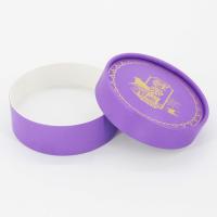 China Custom Luxury Spot UV Printing Small Round Cardboard Boxes Packaging Jewelry factory