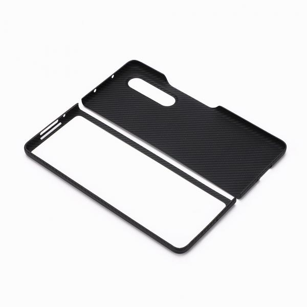 Quality Black Color Aramid Fiber Phone Case For Samsung Galaxy Z Fold 3 for sale