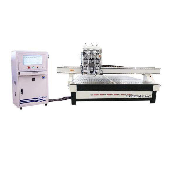 Quality Three Heads DSP Vacuum Table Multi Spindle CNC Router for sale