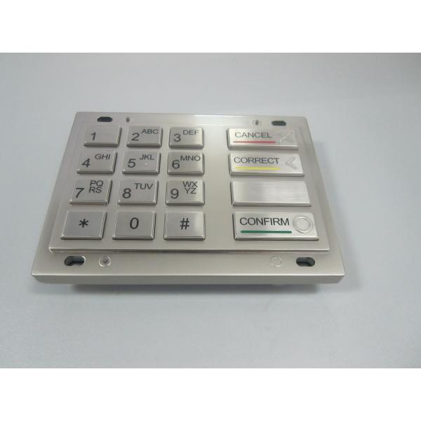 Quality CE RoHS WOSA Driver Metal Keypad 160x102.4mm EPP Pin Pad for sale