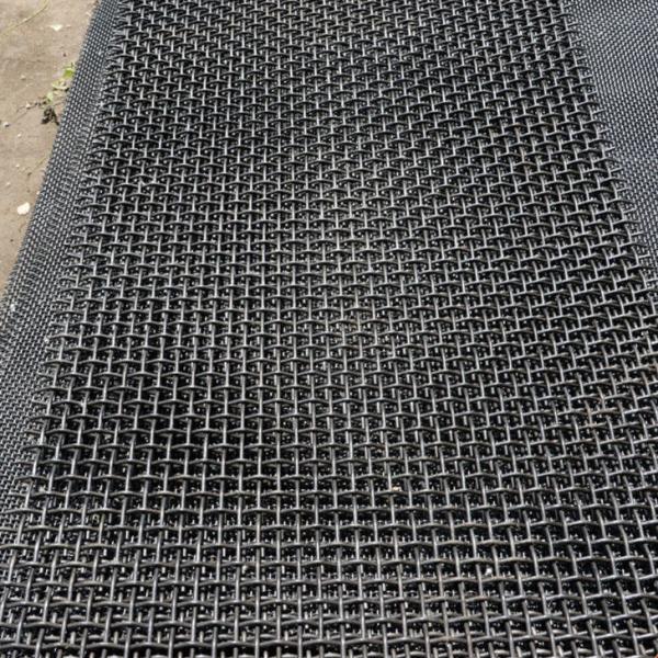 Quality 45/65 Mn Steel Stone Crusher Vibrating Screen Mesh Hooked Crimped Woven Wire Mesh for sale
