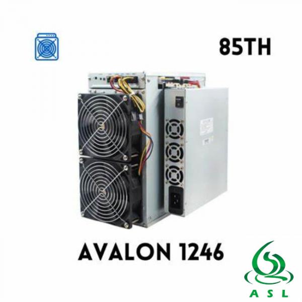 Quality SHA256 90T 85T 81T Canaan Avalon 1246 A1166 Pro Mining Machine With PSU for sale