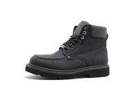 China Black Nubuck Leather Breathable Mens Boots Goodyear Welt Anti- Slip Safety factory