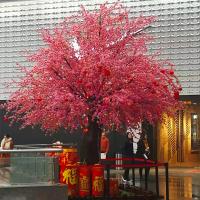 China Artificial Japanese Maple Blossom Tree Wedding Table Roses Wisteria Flower White Pink Cherry Peach Tree factory