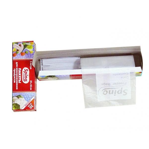 Quality Flat Poly Commercial Food Bags Open Top Clear Film Custom Made Size for sale