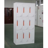 China 9 Door Cold Rolling Steel Office Lockers For Office / Hospital factory