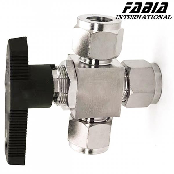 Quality Water High Pressure Stainless Steel 3 Way Ball Valve Manual T Type for sale