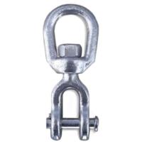 Quality 42500lbs Hot Dipped Galvanized Rope Rigging Hardware Carbon Steel Jaw End Swivel for sale