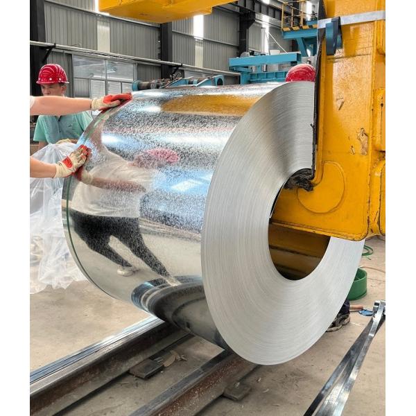 Quality Oiled Z70 0.55mm 1250mm galvanised steel GI coils GB/T 2518-2008 DX52D+Z for sale