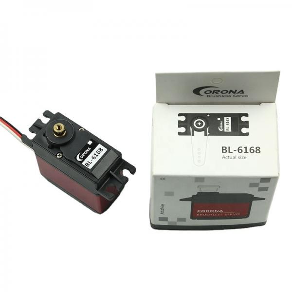 Quality Brushless Servo Motor Rc Helicopter Camera Metal Gear 63.6g Corona BL6168 for sale