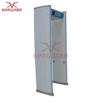 China 6 Zones Door Frame Metal Detector , Multi Zone Dfmd Full Form Metal LED Stripe Indicator K606 for sale