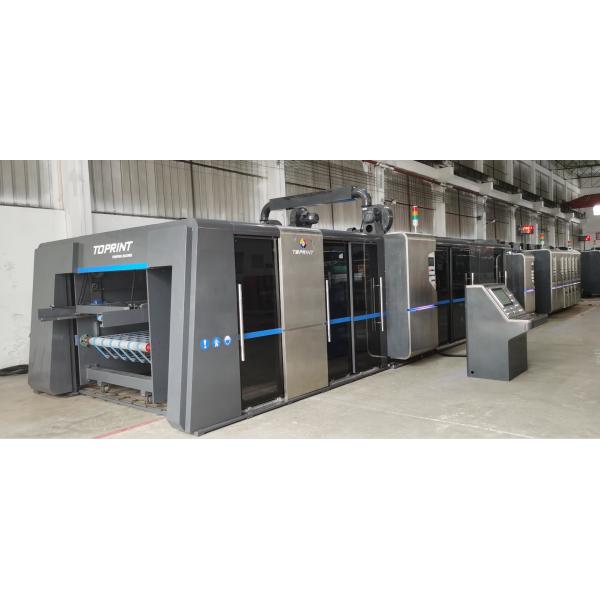 Quality Automatic Flexo Printer Slotter Machine , Folder Gluer Strapper Inline Machine for sale