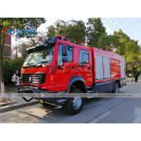 China RHD Sinotruk Howo 4X4 Off Road Dry Powder Fire Fighting Truck for sale