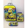 China Hot sale   6D    Kids   Trolley  3 pcs / trolley school bags  / children travel bags factory