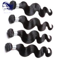 China Jet Black Grade 6A Virgin Hair Body Wave with 12 Inch No Shedding factory