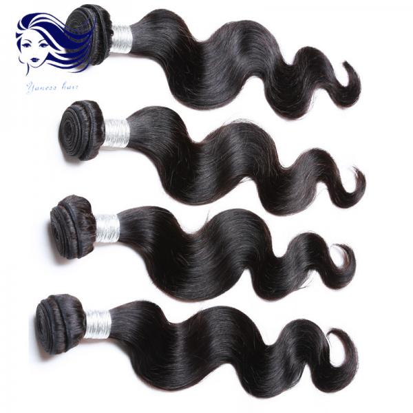 Quality Jet Black Grade 6A Virgin Hair Body Wave with 12 Inch No Shedding for sale