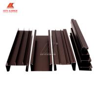 China 1mm Thick Brown Anodized Aluminum Window Extrusion Profiles For Thailand Market factory