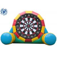 China 4.5mh Giant Inflatable Football Game / Double Sides Blow Up Soccer Dart Board factory