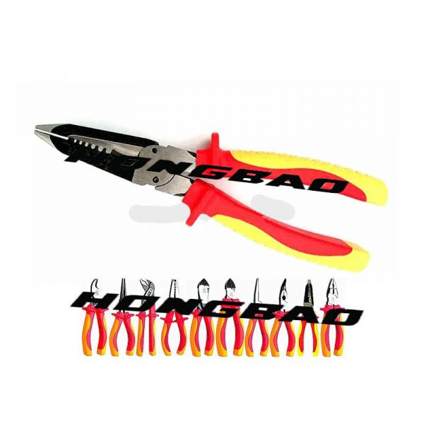 Quality 1000V VDE Hand Tools Set Wire Steel Cable Cutting Pliers Electrician Cable for sale