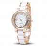 China OEM fashion wrist watch with ceramic watch band, ladies' quartz watch ,Ladies Jewelry Watch factory