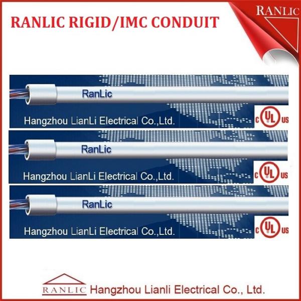 Quality Steel 3 inch 4 inch Rigid Metal IMC Electrical Conduit With RGB Coupling & for sale