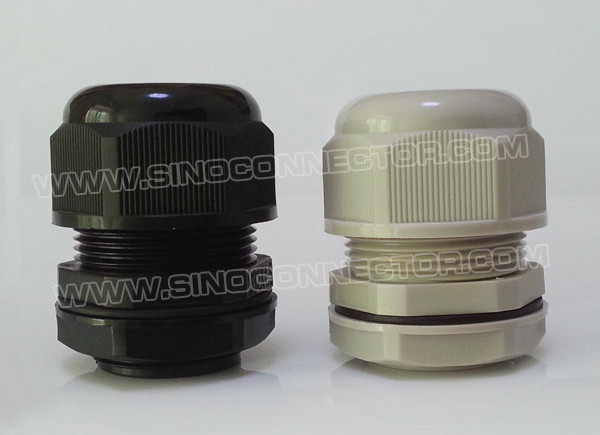 Quality Polyamide Nylon Anti-Vibration Cable Glands IP68 with Flange Dome Cap & Flange for sale