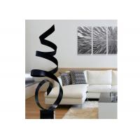 Quality Modern Abstract Painted Metal Ribbon Sculpture For Interior Decoration for sale