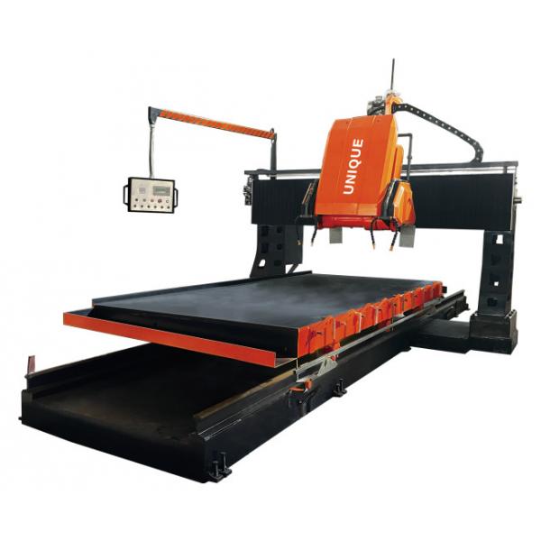 Quality PLC CNC Gantry Type Linear Thinner Stone Profile Cutting Machine 600mm for sale