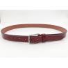 China Stitching Embossing Line Womens Genuine Leather Belt 2.8cm Width 108g factory