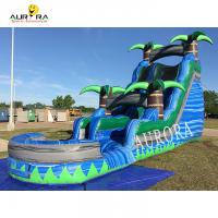 China Kids Commercial Inflatable Water Slide Playground Jungle Jump Water Slide factory