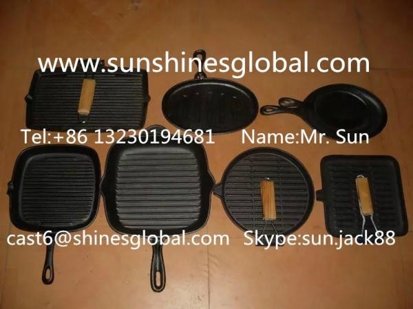 China Cast Iron Frying Pan/Cast Iron Skillet &amp;Grill Pan/Cast Iron Camp Oven factory