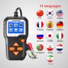 China Free Update 6-16V 100-2000CCA Car Motorcycle Battery Tester With Printer factory