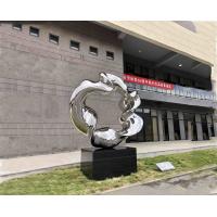 Quality Abstract Metal Circle Sculpture Western Art Size Customized Stainless Steel for sale