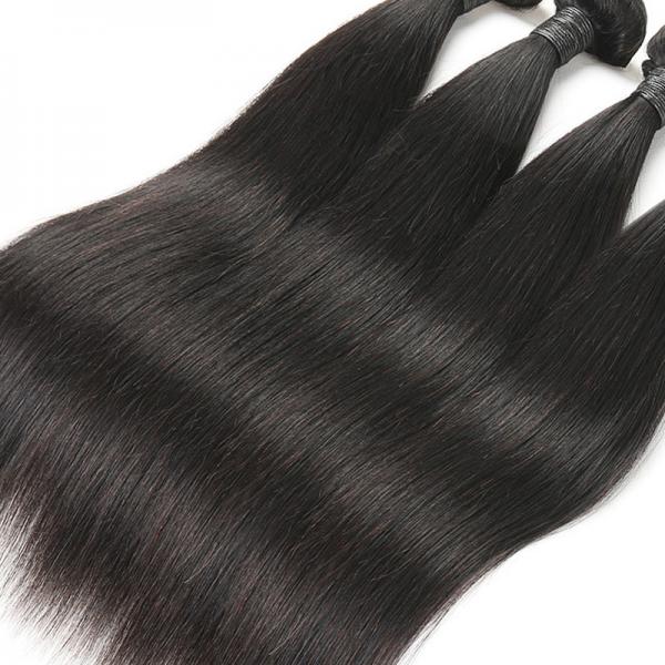 Quality 9A Straight Virgin Hair Weave , Natural Straight Hair Extensions Full Cuticle for sale
