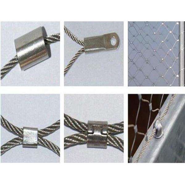 Quality Hand Woven Stainless Steel Cable Mesh Balustrade Balcony Infill Mesh Fence Use for sale