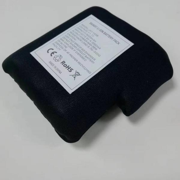 Quality Black 12V 5000mAh Battery With BMS Protection For Heated Suit for sale