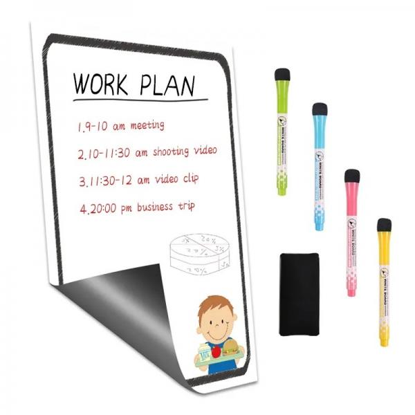 Quality A4 Magnetic Refrigerator Frame Dry Erase Memo Board With Magnet Table Memo for sale