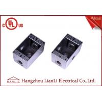 China 1/2 3/4 Two Gang Electrical Box Waterproof Terminal Box Powder Coated , UL Listed factory