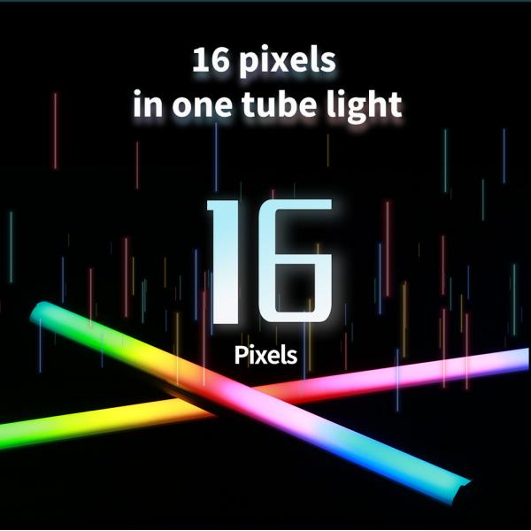 Quality HS - T60 / HS - T120 RGB Tube LED Video Lights 2ft / 4ft Pixel Photo Studio for sale