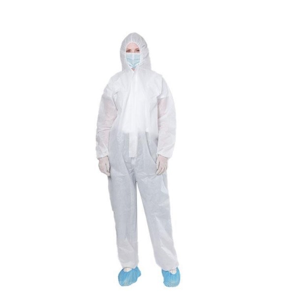 Quality Nonwoven S-4XL Disposable Protective Coverall Boiler Suits Without Foot Cover for sale