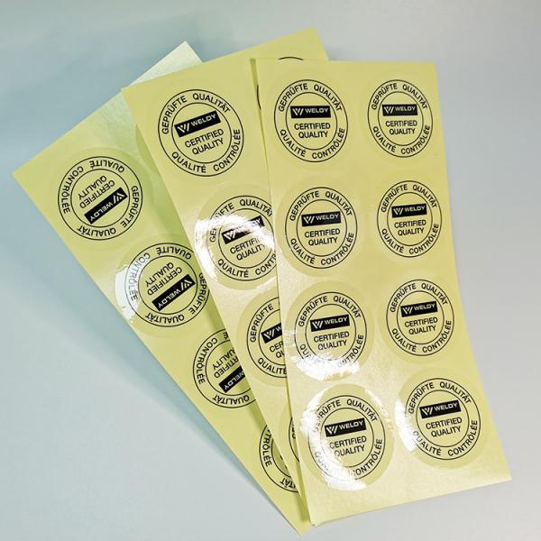 Quality Clear Vinyl BOPP Adhesive Label Stickers Flexo PET Film Self Adhesive Synthetic for sale