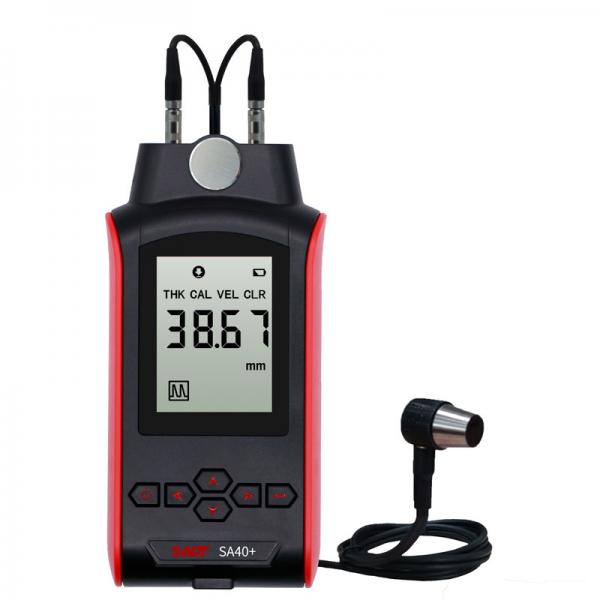 Quality 4 digits LCD Handheld Ultrasonic Thickness Gauge SA40+ with normal and multiple for sale