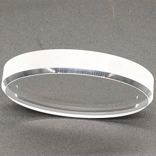 Quality 10mm Thicness Sapphire Optical Window , Synthetic Sapphire Window With Chamfering Edge for sale