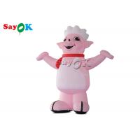 China 4m 13ft Mascot Pink Blow Up Cartoon Characters Pig Cook Model For Restaurant Opening Decoration factory